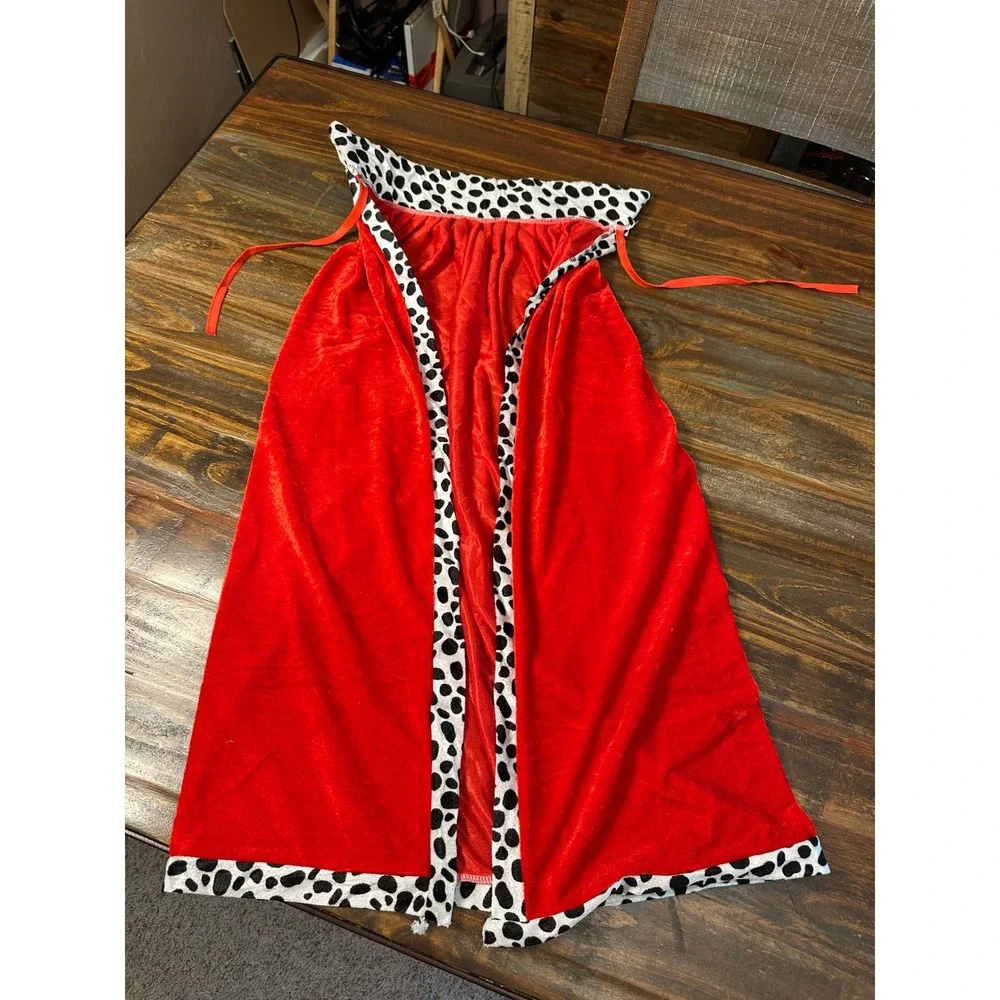 Dalmatian Costume Set by Fun Costumes Dress Pants Tail Wig Halloween‎ Kids Small